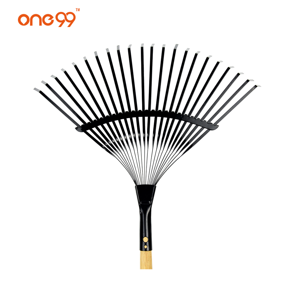 Garden tools 2020 black 22t hand leaf grass collection tool lawn rake head