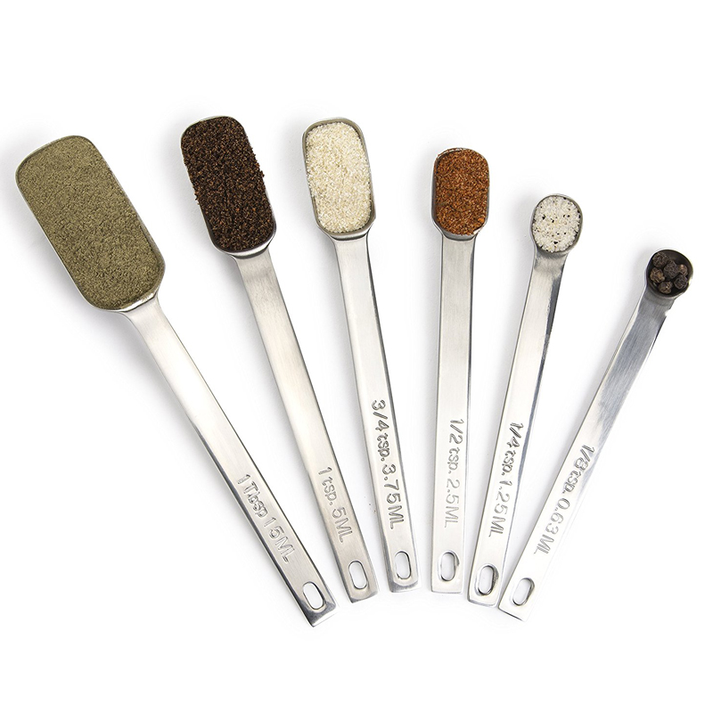 6pcs rectangle measuring spoons