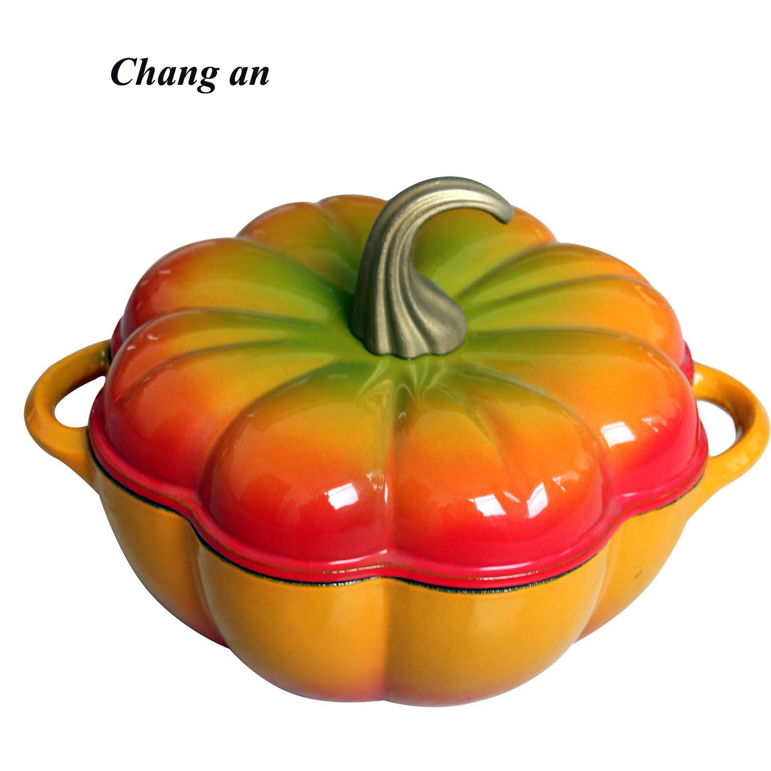 Cast iron pumpkin enamel dutch oven