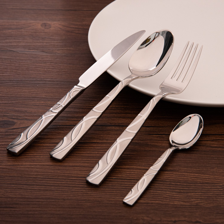 18/10 18/8 SUS 304 nice inox satin finish stainless steel cutleries flatware set with custom logo
