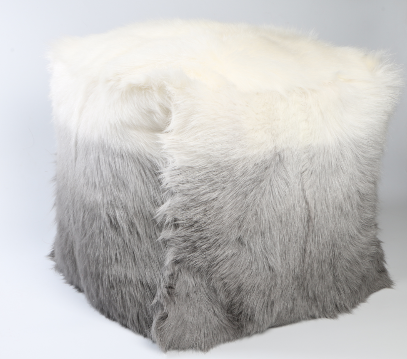 Milk Goatskin Cube