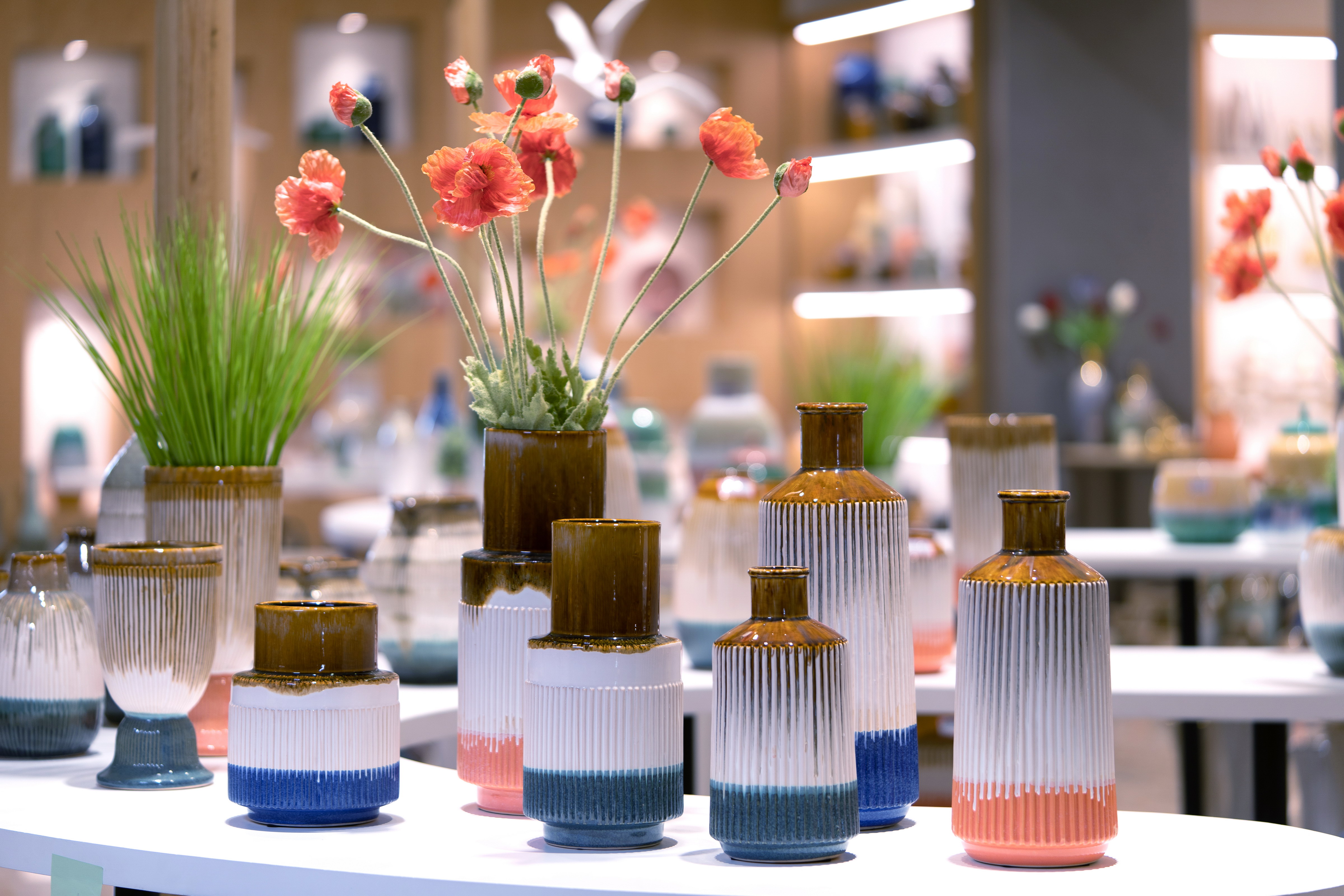 glaze garden vases