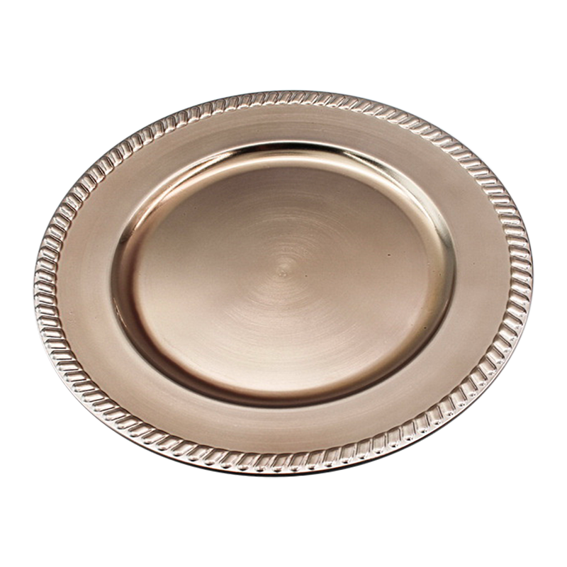 Plastic charger plate