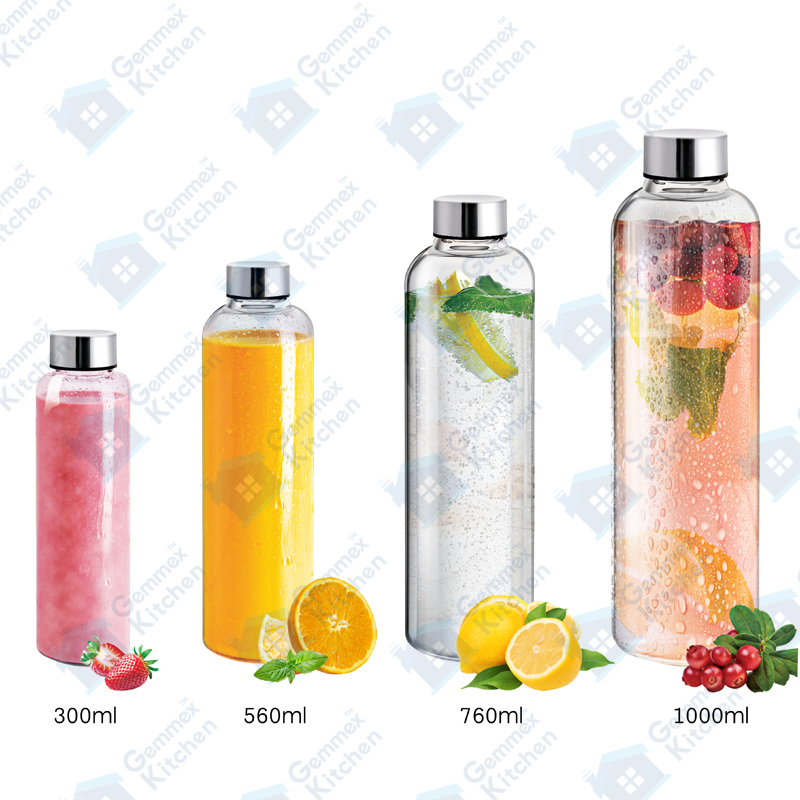 Borosilicate Drinking Glass Water Bottle