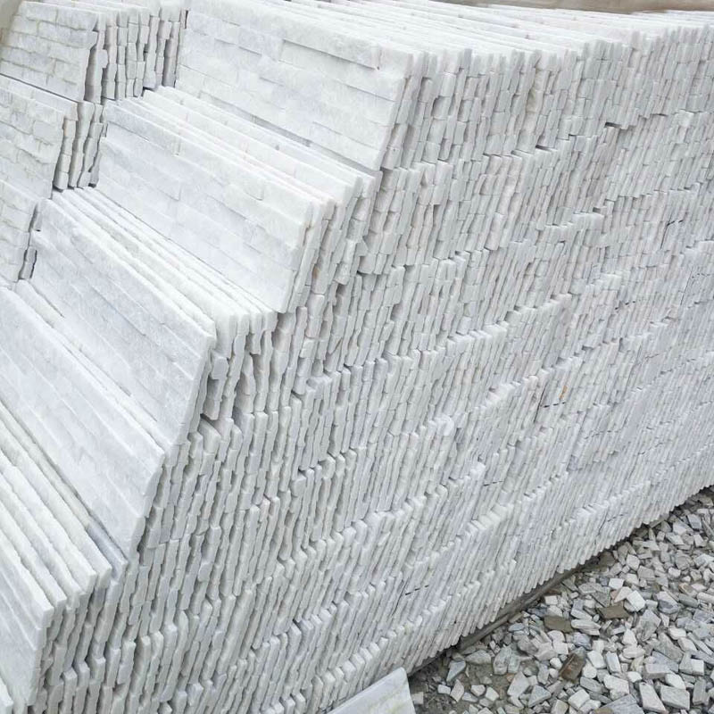 White Decorative Stone Tile Panel For Wall Exterior