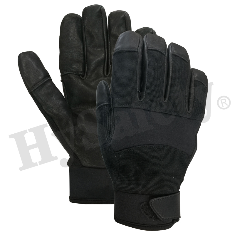 Needle puncture resistant gloves, ASTM F2878-10 glove, leather glove