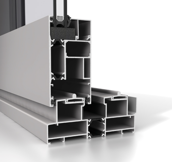 Aluminium extrusion profiles for casement windows and doors