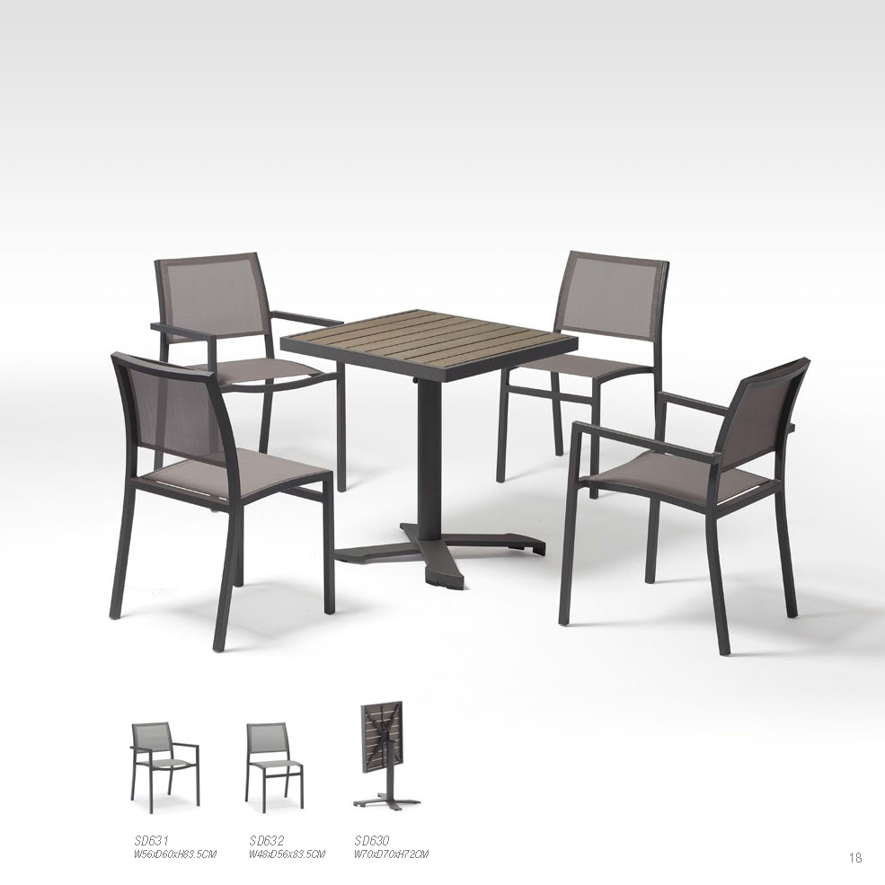 Alum.chair alum.table