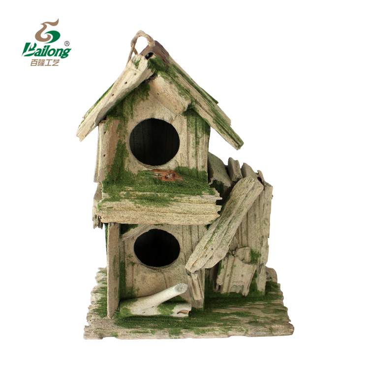 Custom Home Decorative Rustic Wooden Bird House
