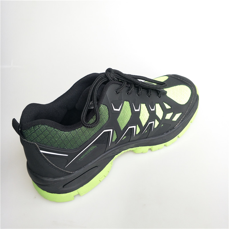sporty style steel toe and plate rubber outsole multi function safety shoes
