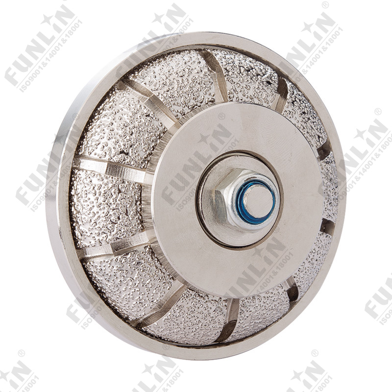 Vacuum brazed diamond profile wheel