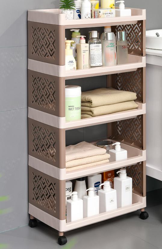 Mobile multi-layer storage rack