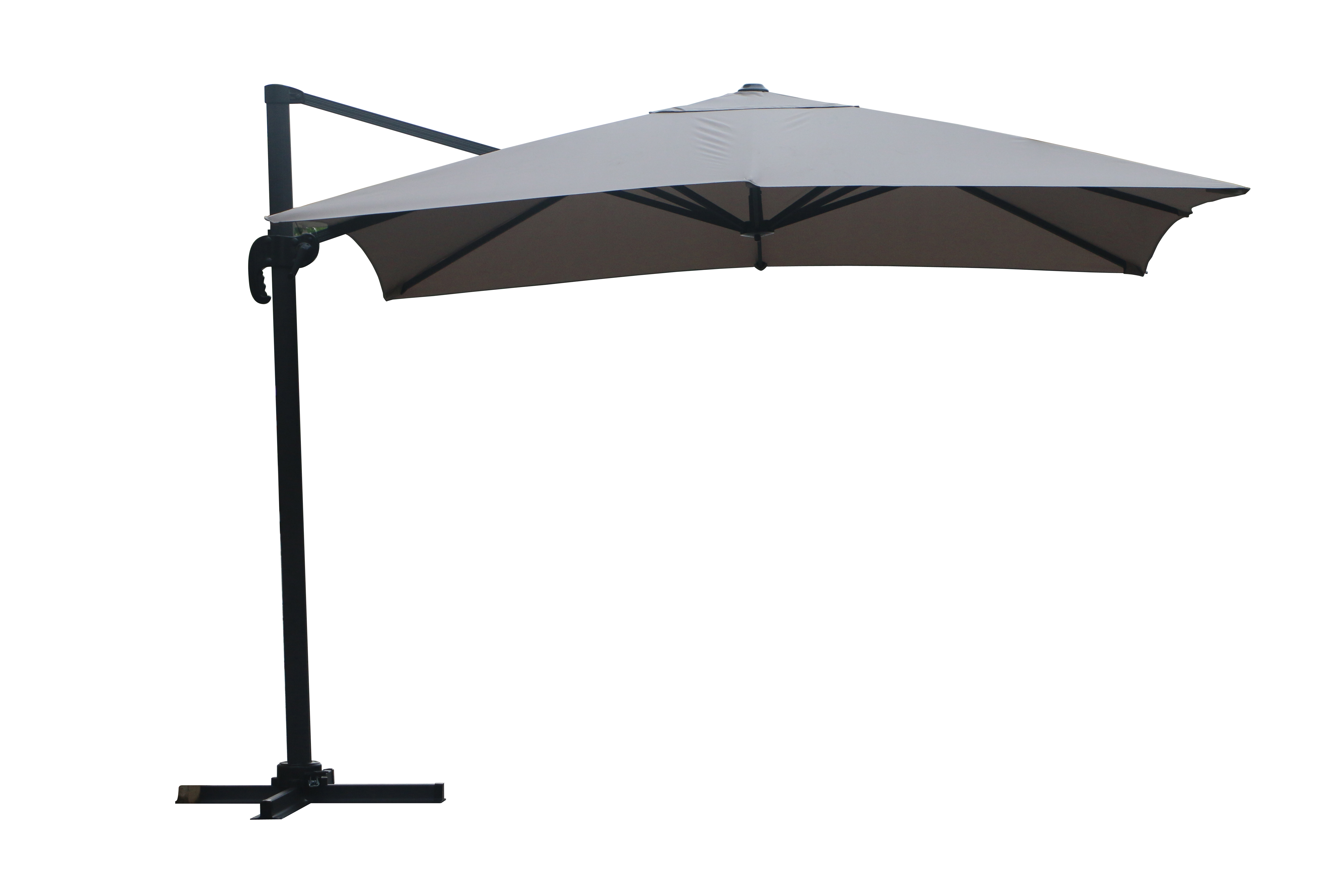 3X3M Alu. dulxe square umbrella with light