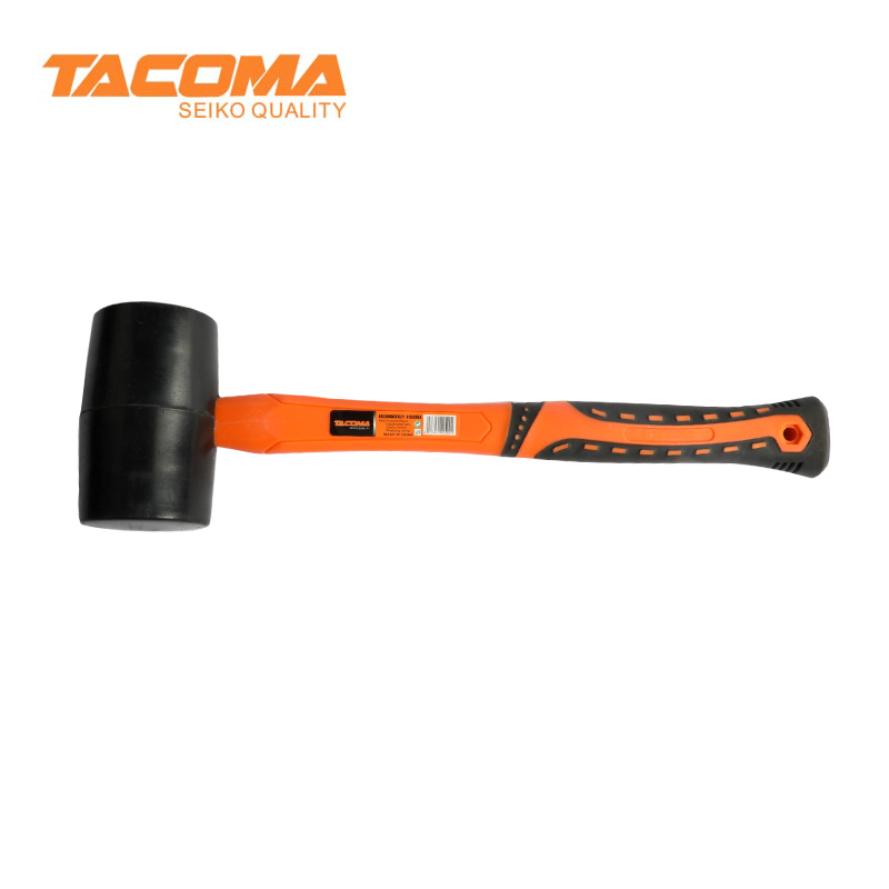 Rubber maller with fiberglass handle
