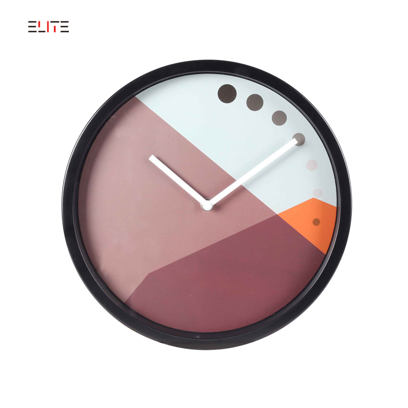 Metal quartz wall clock