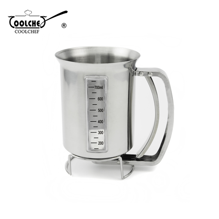 0.9L Visible Stainless Steel Pancake Batter Dispenser