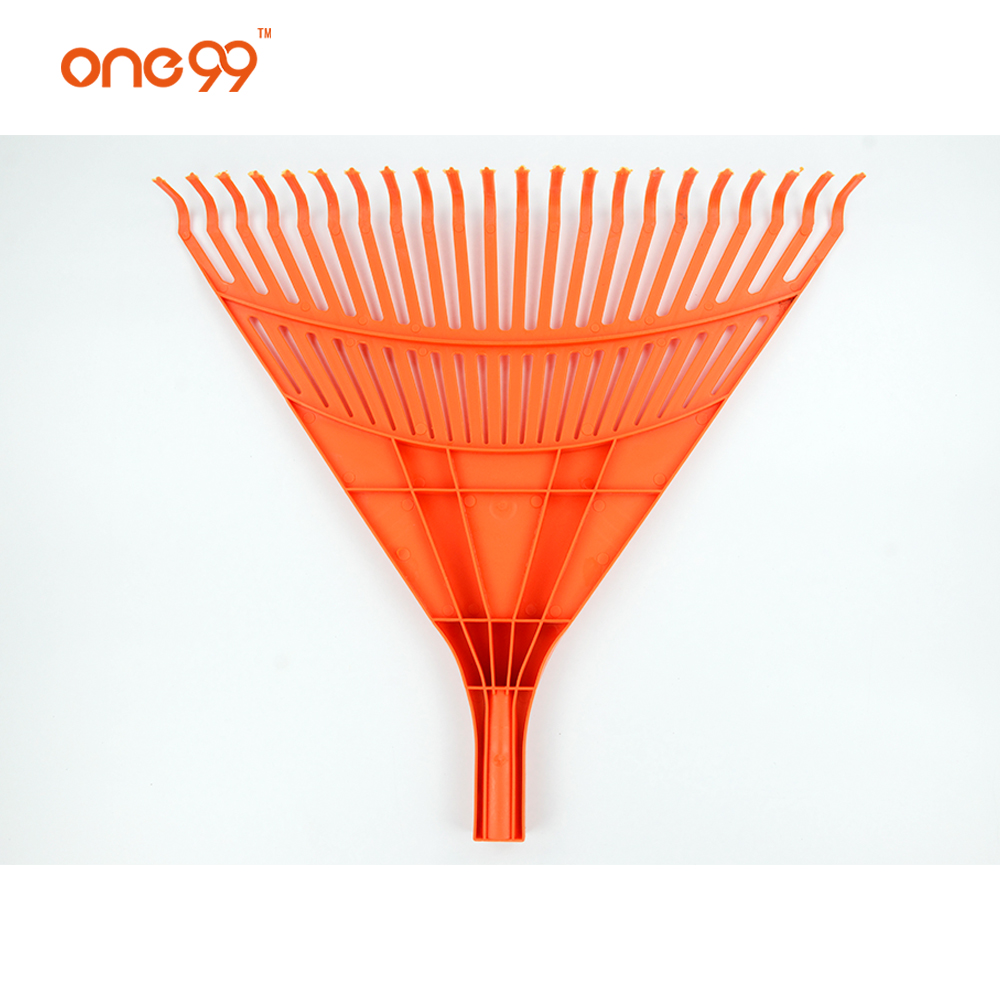 22 teeth orange triangle poly leaf garden rake head