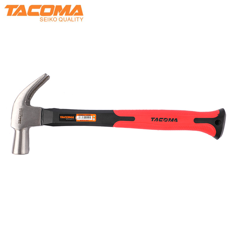 British type claw hammer with fiberglass handle