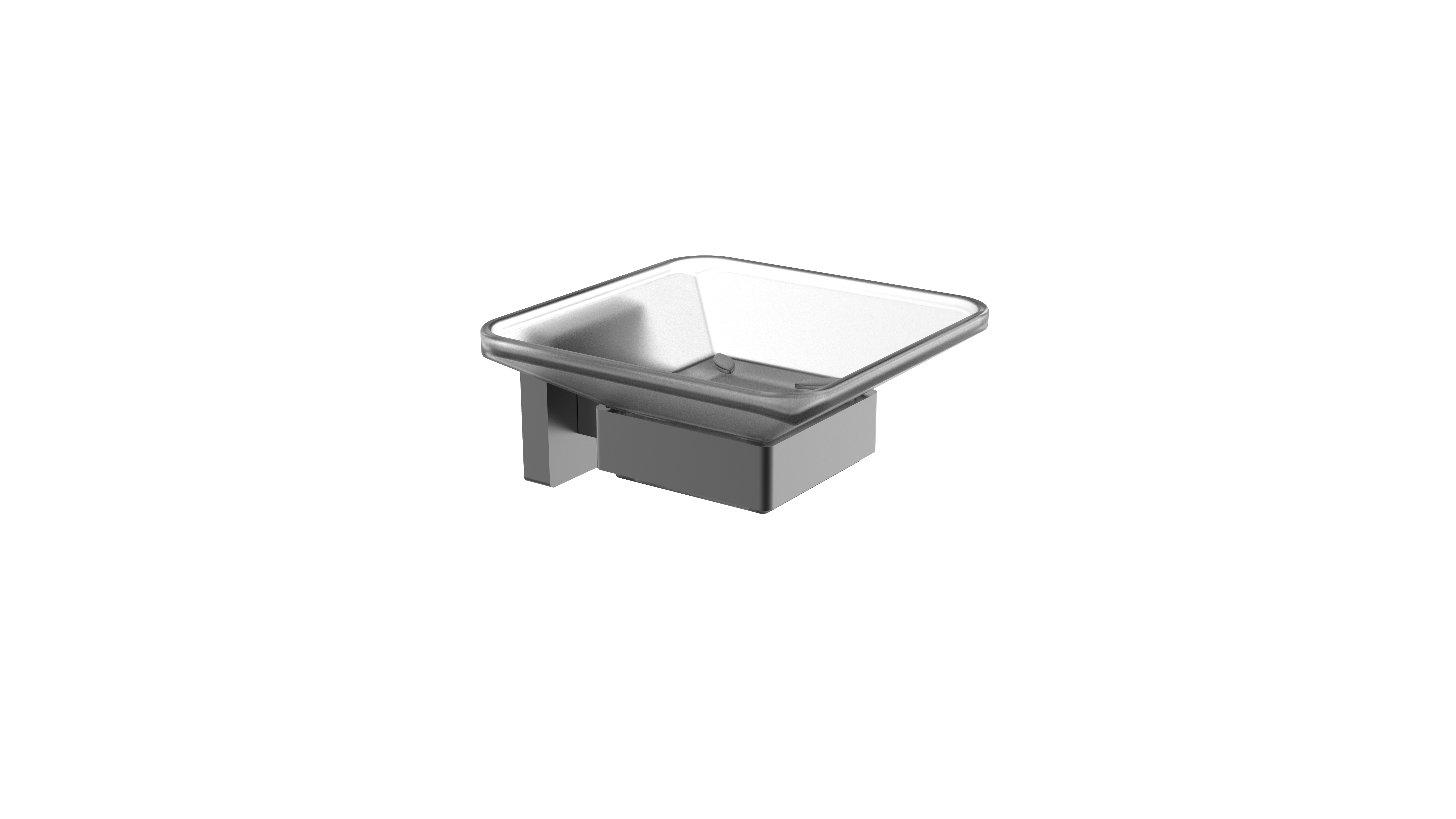 Aluminum Matt black soap dish