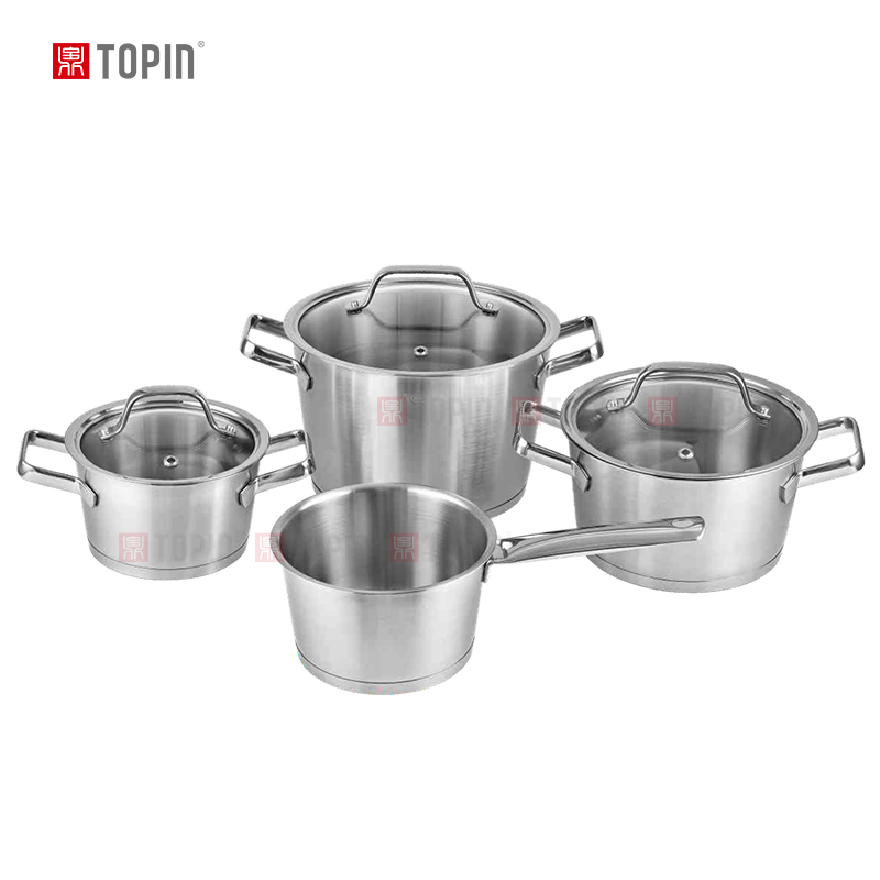 Topin stainless steel 7pcs cookware set