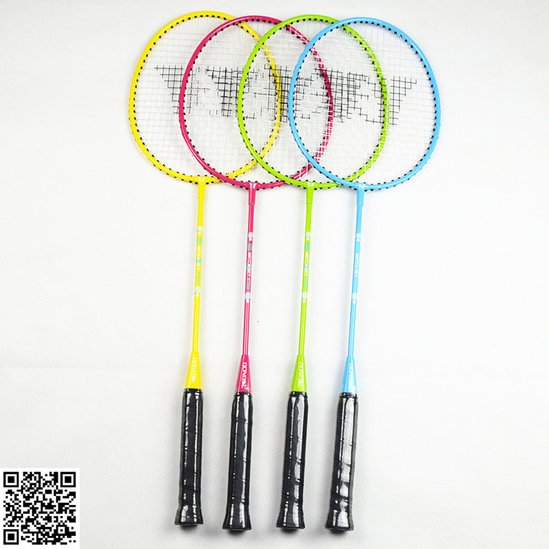 Steel badminton racket