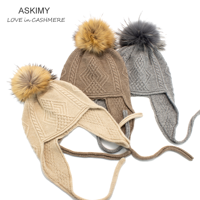Kintted Cashmere Hat