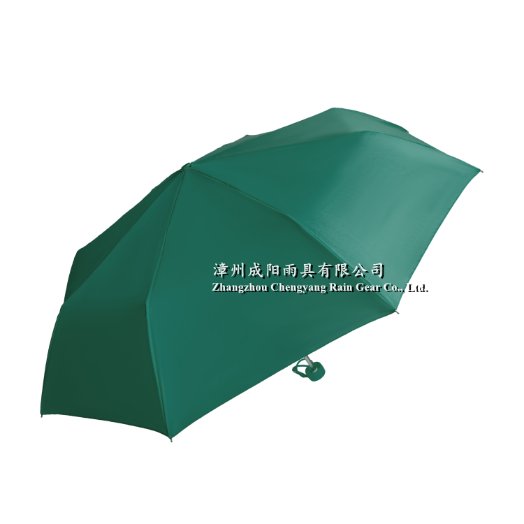 21'' x 8k 3 Fold Manual Open Close Light Weight Pongee Umbrella