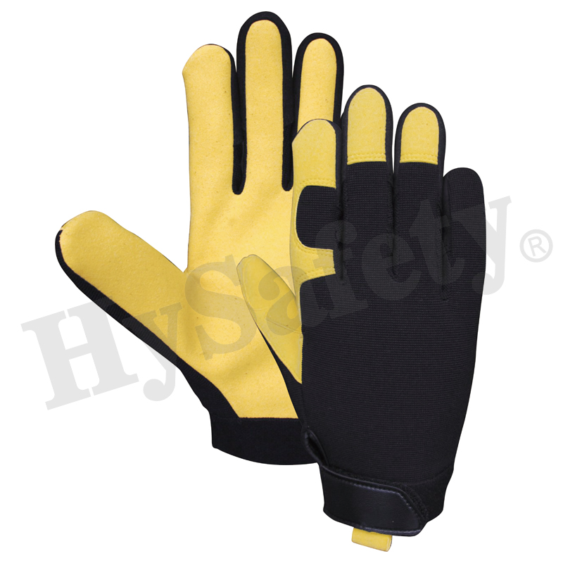 Mechanics gloves, synthetic leather glove, work glove