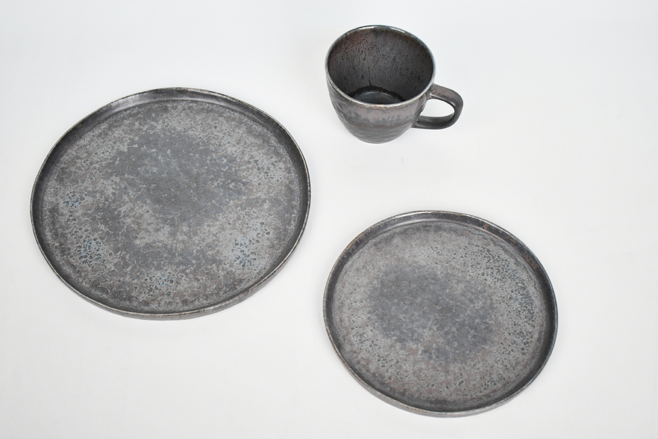 stoneware reactive glaze dinner sets