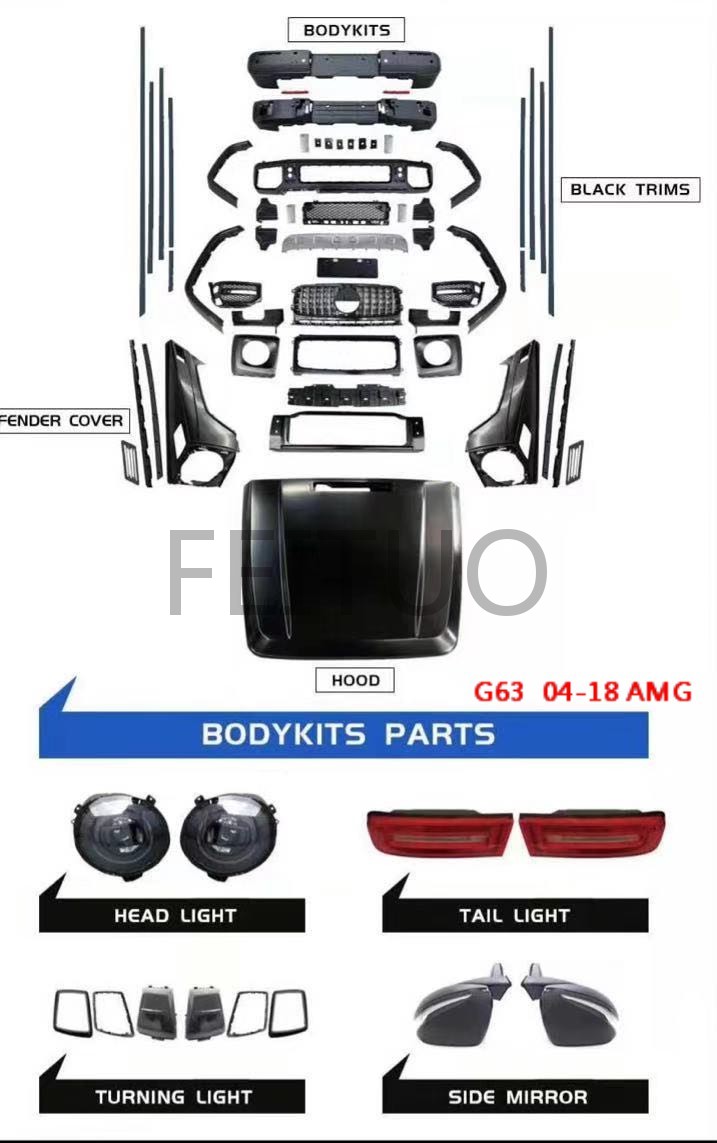 W464 old change new 04"-18"body kits
