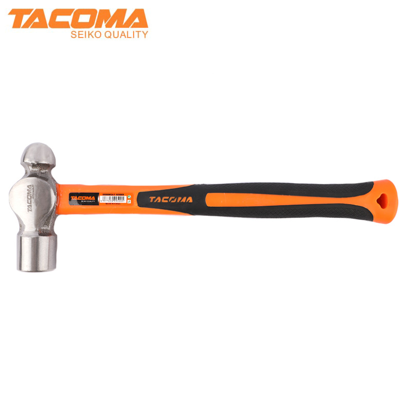 Ball pein hammer with fiberglass handle