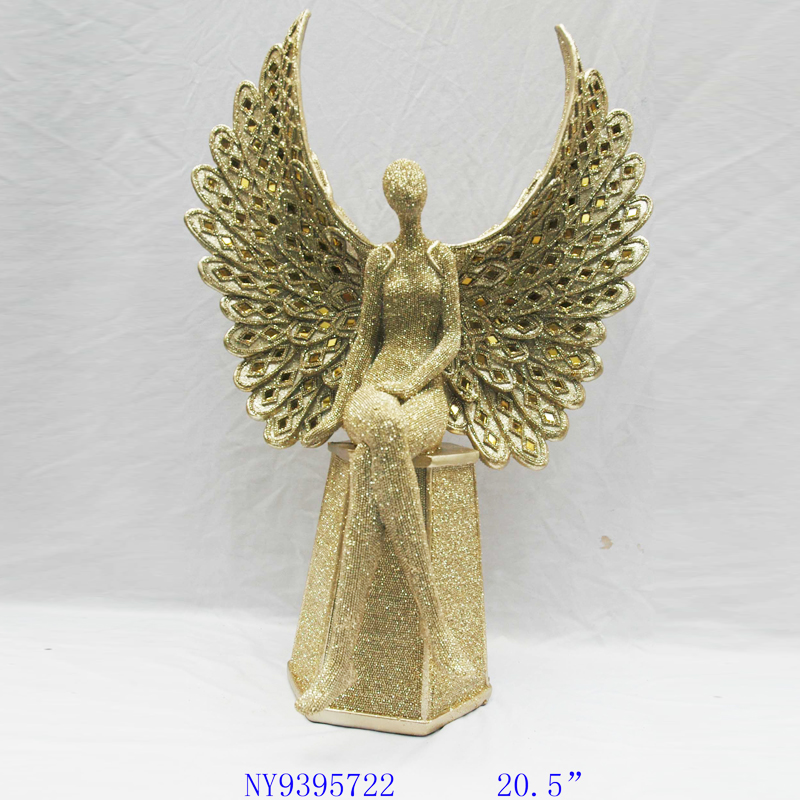 Angel with bead finish