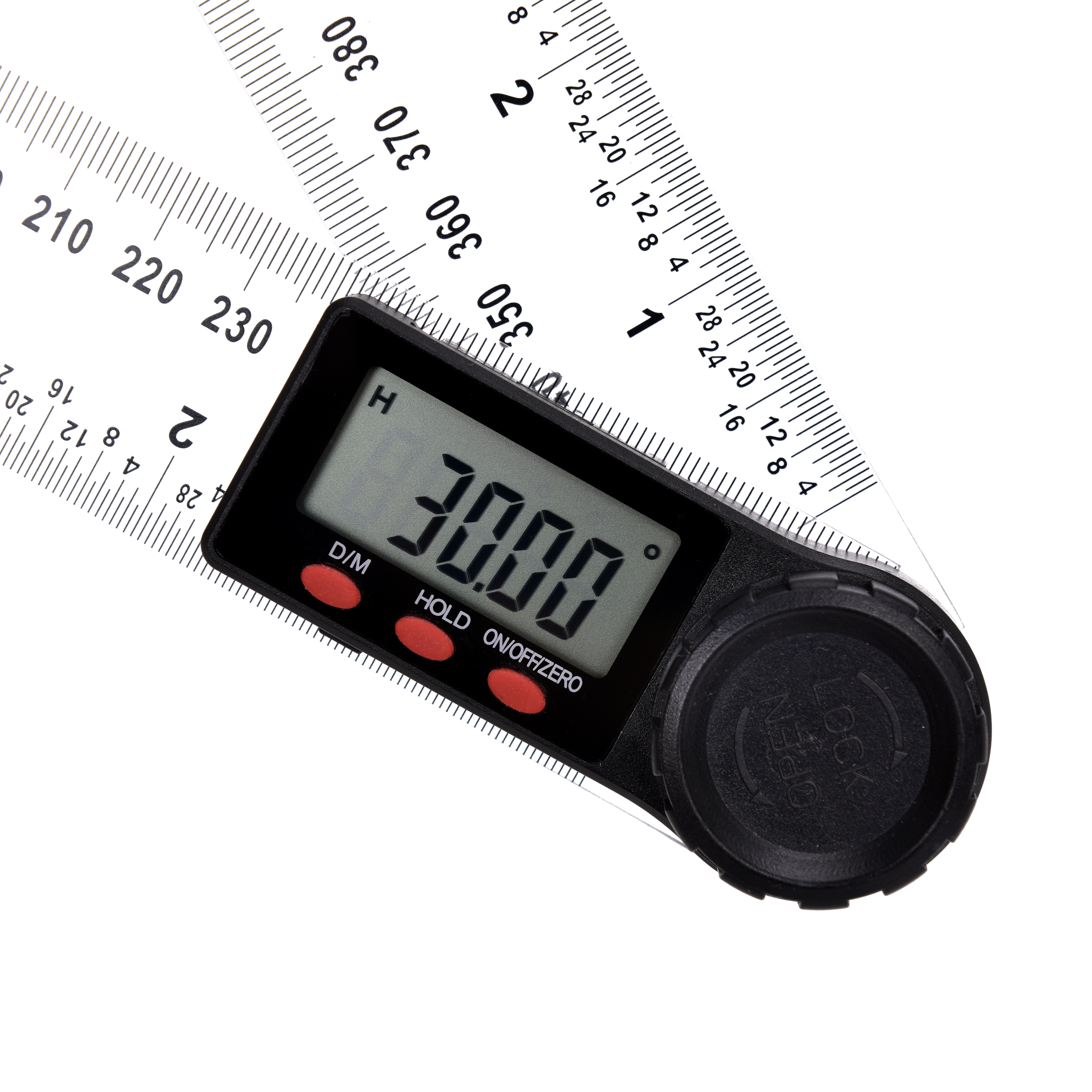 Transparent Ruler 2 in 1 digital angle ruler