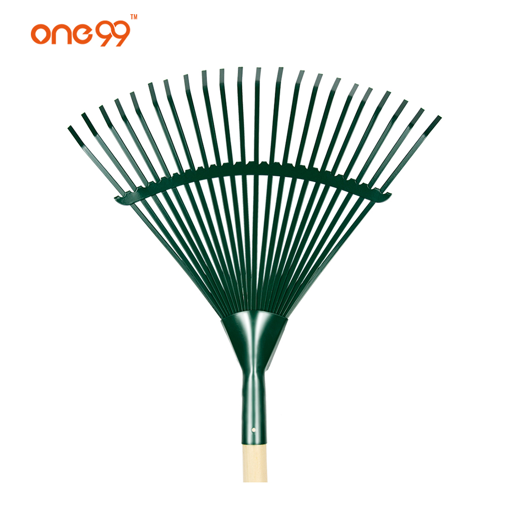 Powder coating fan lawn 22t metal garden rake