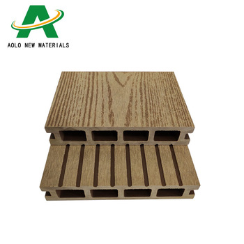 Swimming Pool Waterproof Easily Installed Composite Hollow Board WPC Decking