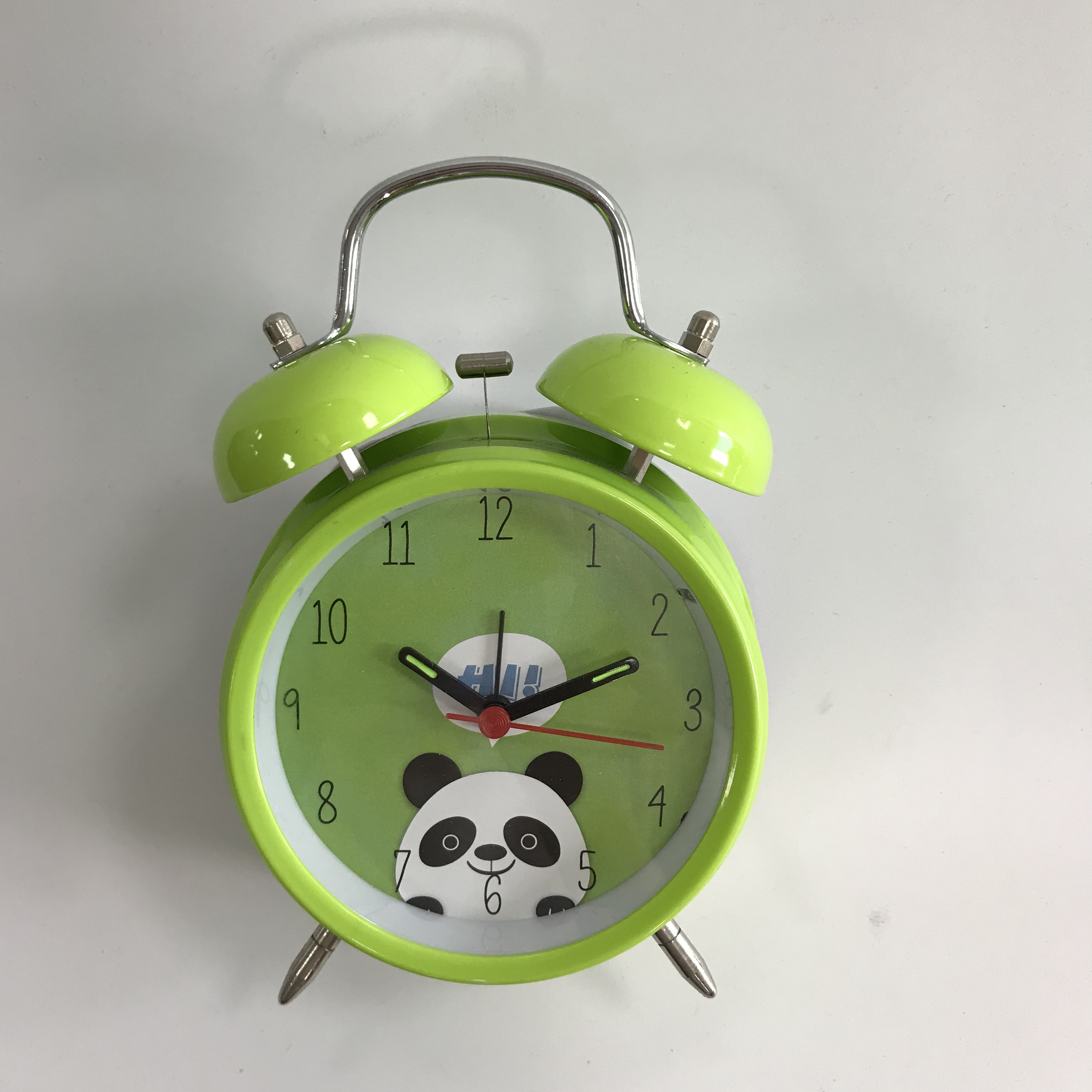 Colorful cartoon twin bell alarm clock