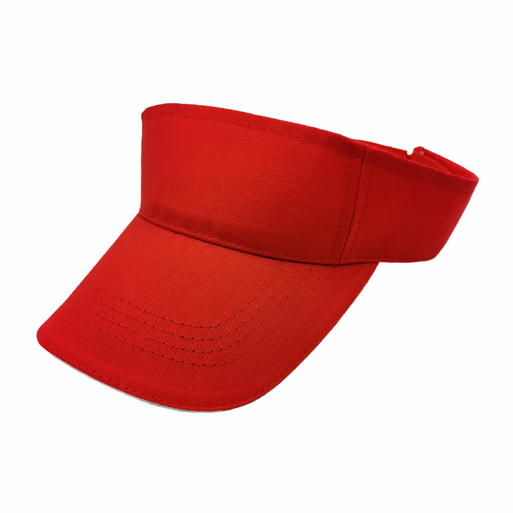 100% cotton twill sun visor cap with sandwich