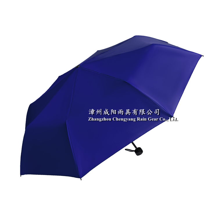 21'' x 8k 3 Fold Manual Open Close Pongee Windproof Umbrella