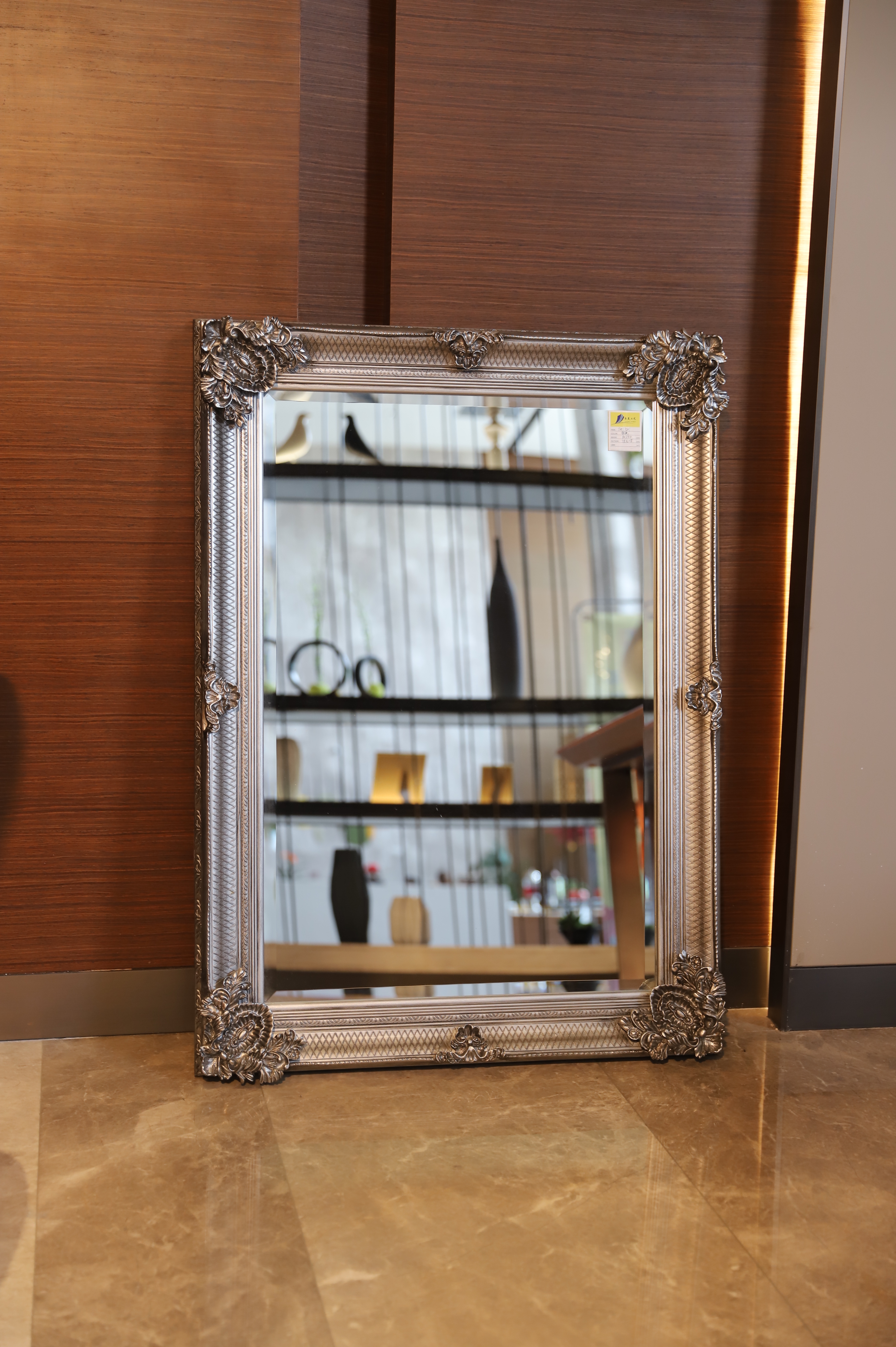 antic wooden frame mirror
