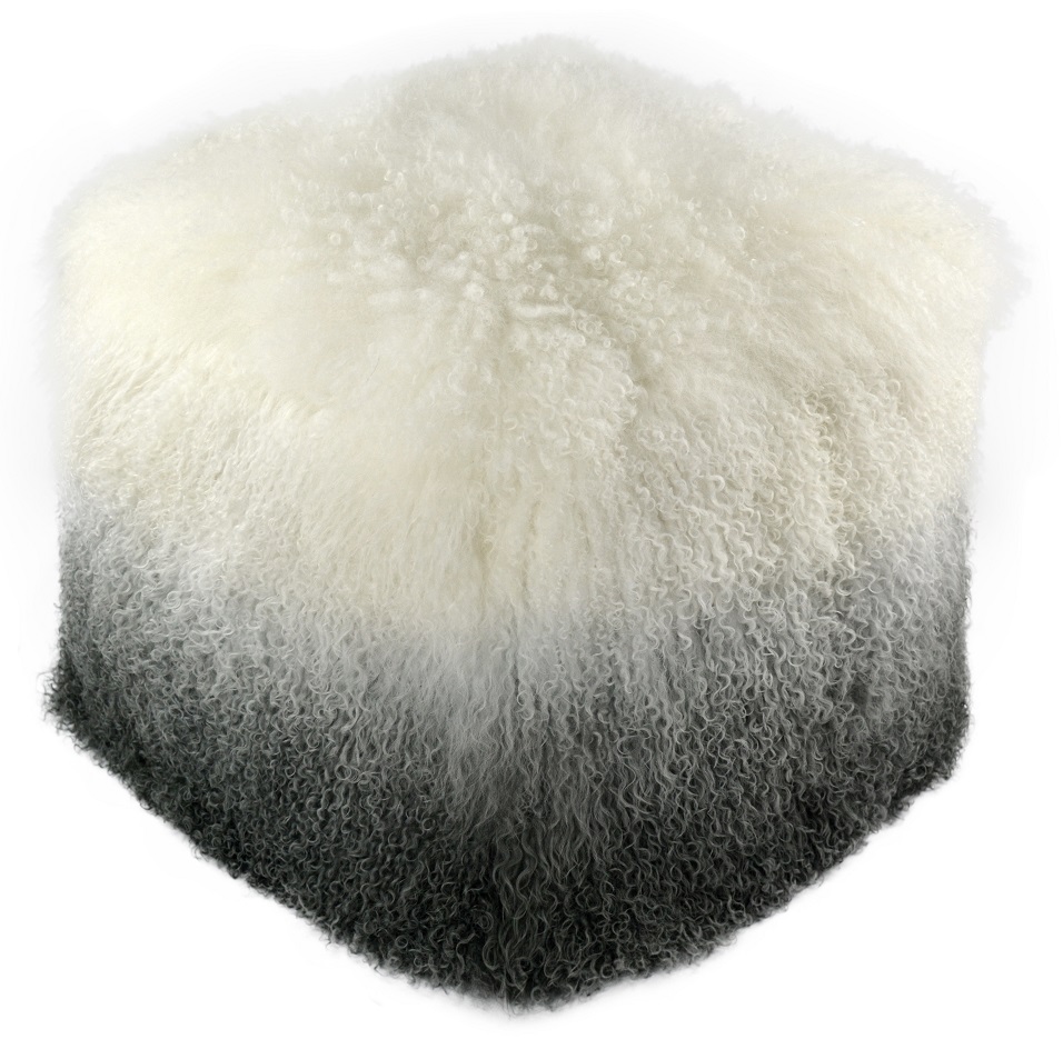 Tibetan Lamb Fur Pouf