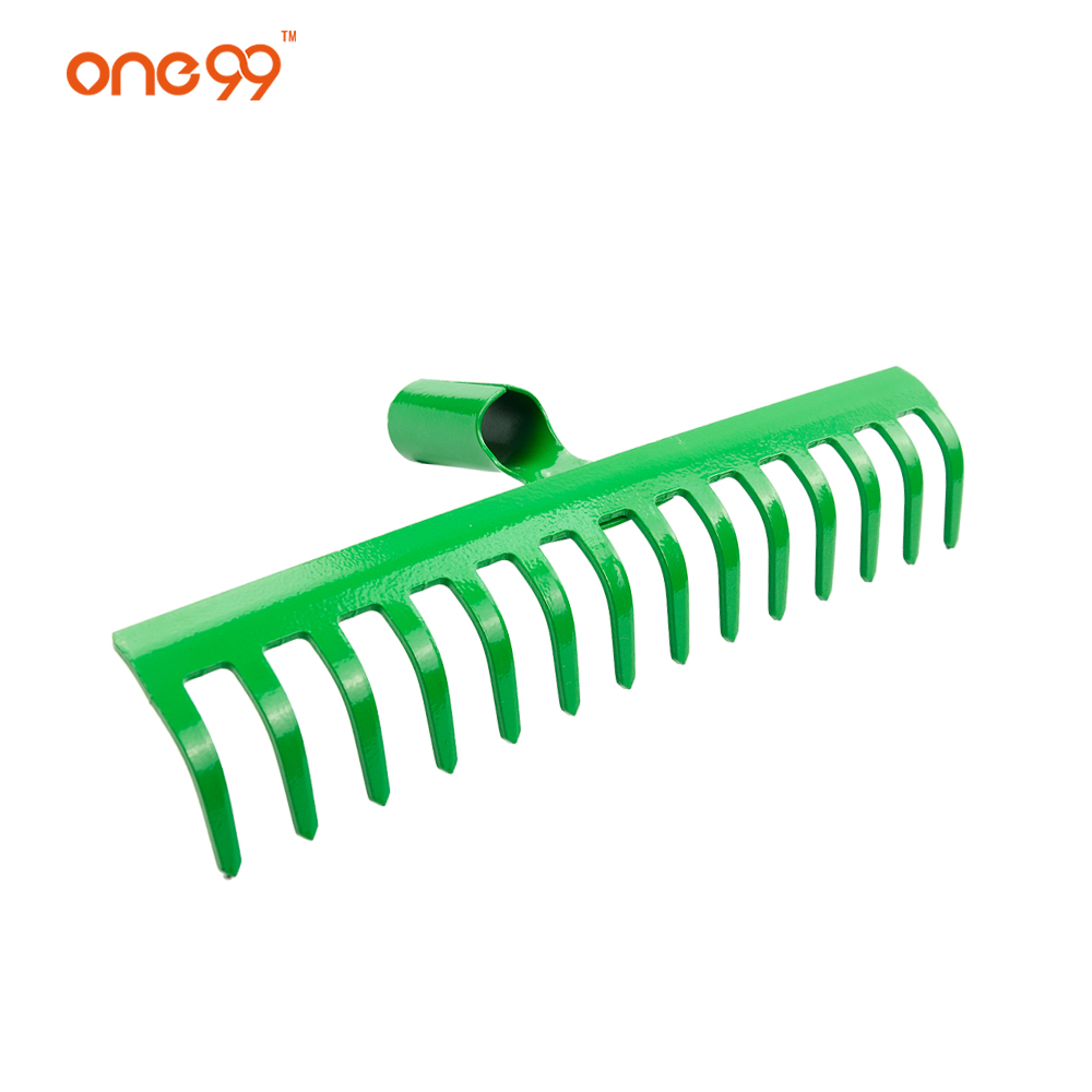 One99 Level head rake 14 Tines heavy duty flat head without wood handle