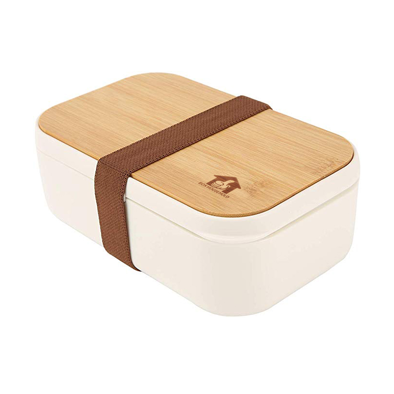 T105A Moofun Bamboo Lid Bento Lunch Box Salad Box Sushi Box
