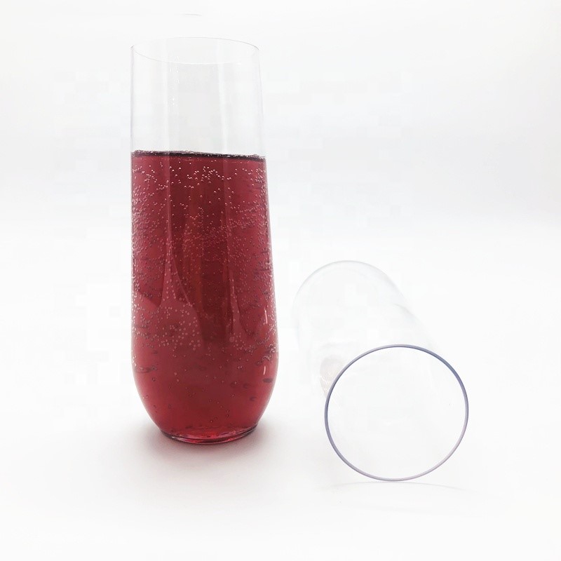 9oz Champagne Glass Disposable Champagne Glass Plastic Cups