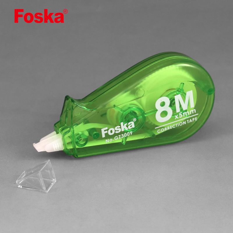 Foska Stationery Colored Plastic Student School Correction Tape for Office Supply