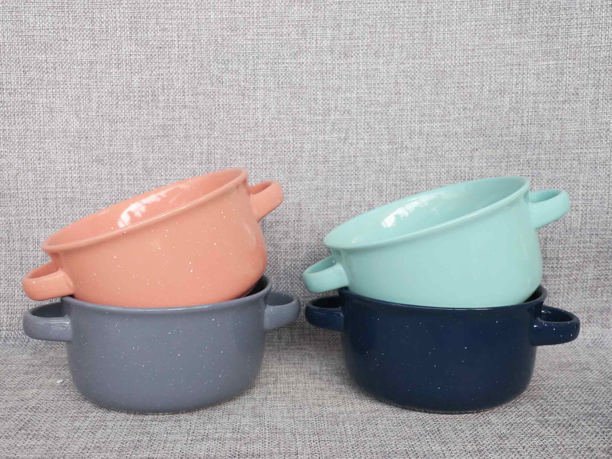 Soup bowl,soup cup, ceramic soup bowl , ceramic bowl ,ceramic cup ,gift , promotion,two ears soup mug