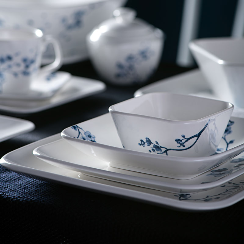 SAM&SQUITO/NEW POWER Luxury side plate Porcelain Wintersweet-in glaze decal