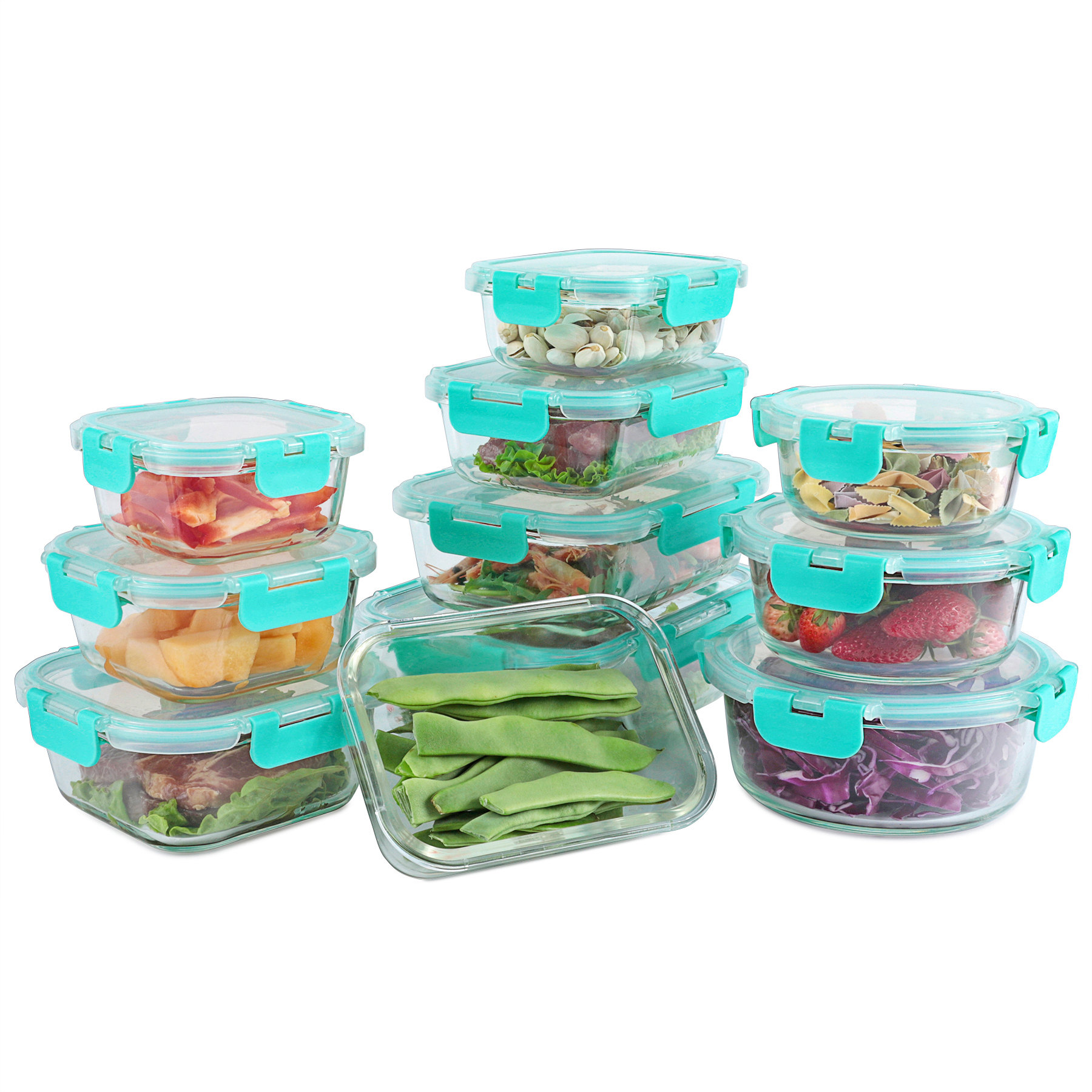 New Design High Borosilicate Glass Takeaway Lunch Box Glass Container
