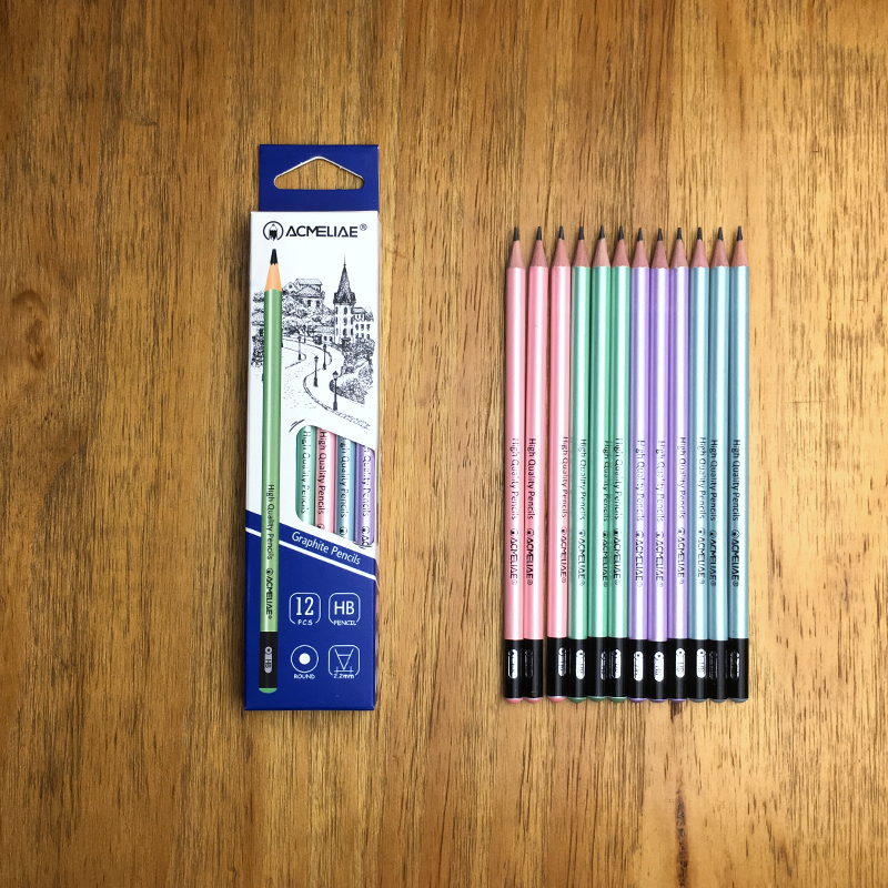 Pearl Color Coating HB Pencil Round (Spot Supply)