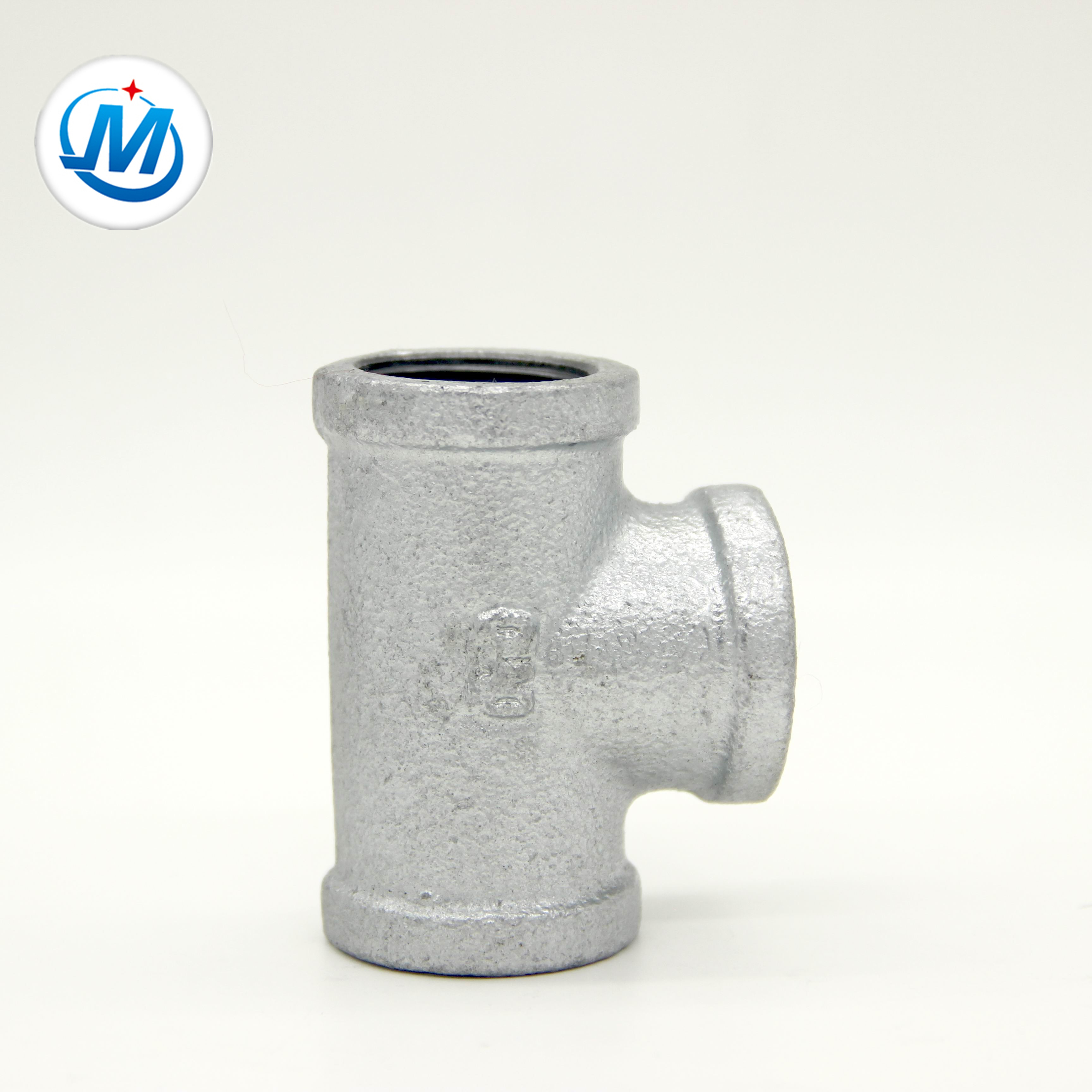 Hotdipped Galvanzied banded Malleable Iron Tee