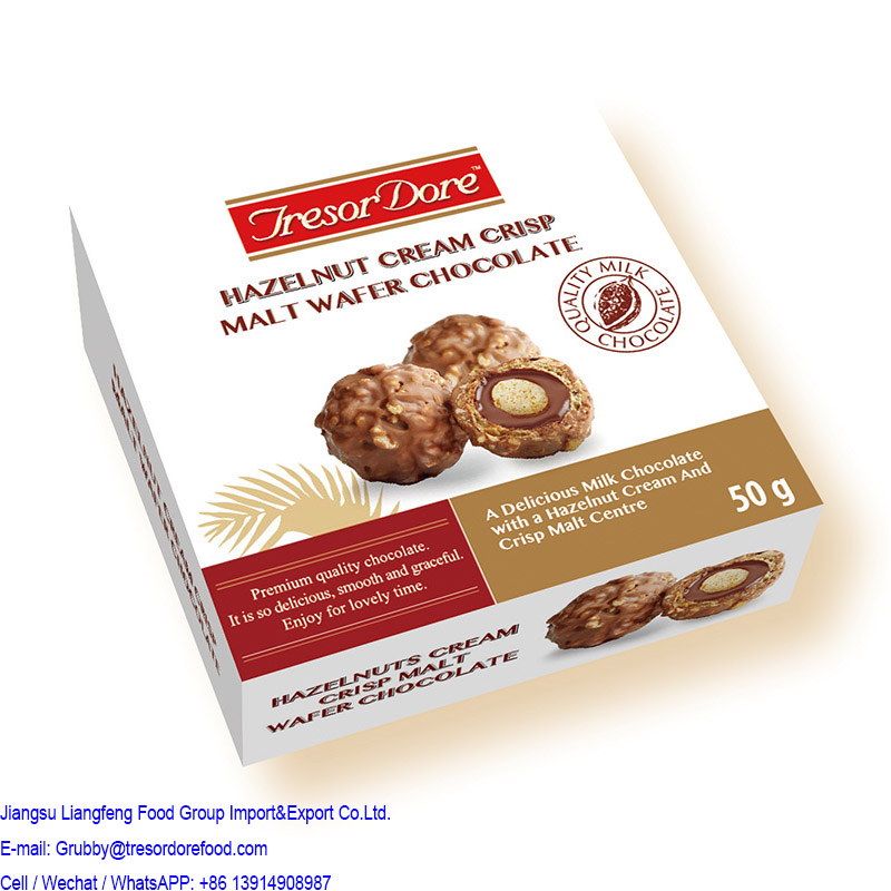 Hazelnut Cream Crisp Malt Wafer Chocolate 50g